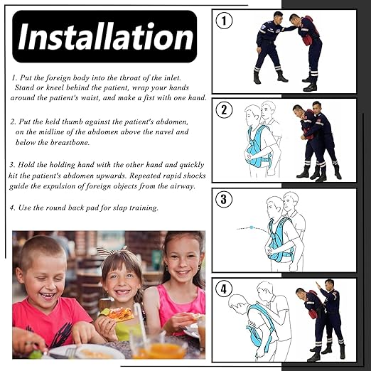 Anti Choking Obstruction Trainer Vest - Heimlik Practice Training Model Education for Nurse & Student First Aid Teaching Accessories (Adult)