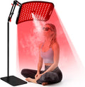Red Light Therapy for Face and Body, Infrared Red Light Therapy Lamp with Stand, Atomization Function, 660nm Red Light & 850nm Infrared LED Light Therapy Device for Full Body Skin Care