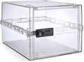 Lockabox One™ | Premium Lock Box | Medium Combination Lock Box For Food, Medicine & Home Safety | External Size 12 x 8 x 6.6 inches (Crystal)
