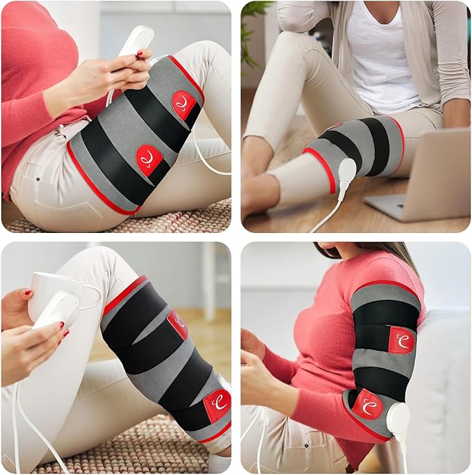Comfytemp Leg Heating Pad, FSA Eligible Items Only List Wearable Heat Pad for Leg and Calf, HSA Electric Heat Wrap for Thigh/Knee/Arm/Hamstring Soothing Warmth, Birthday Gifts for Mom/Women/Wife/Her