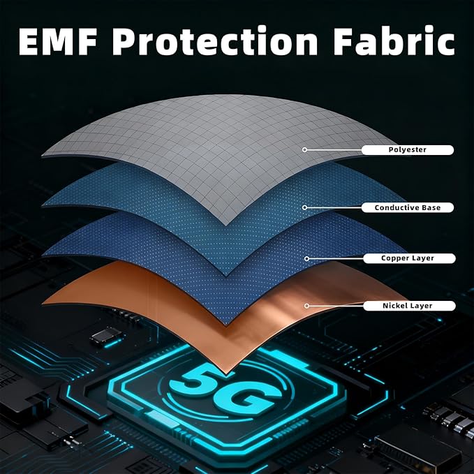 Amerthing Faraday Fabric,Copper Nickel Blocking Fabric for Shielding RFID,EMP,EMF,EMI,5G,WiFi,Bluetooth,GPS Faraday Cloth 100 Meter(3937.01"x43"inch)