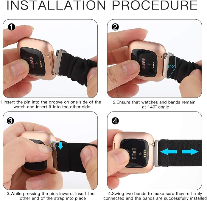 Lamshaw Compatible for Embr Wave 2 Band, 18mm Stretch Elastics Nylon Adjustable Replacement Strap Accessories Compatible for Embr Wave 2 Thermal Wristband