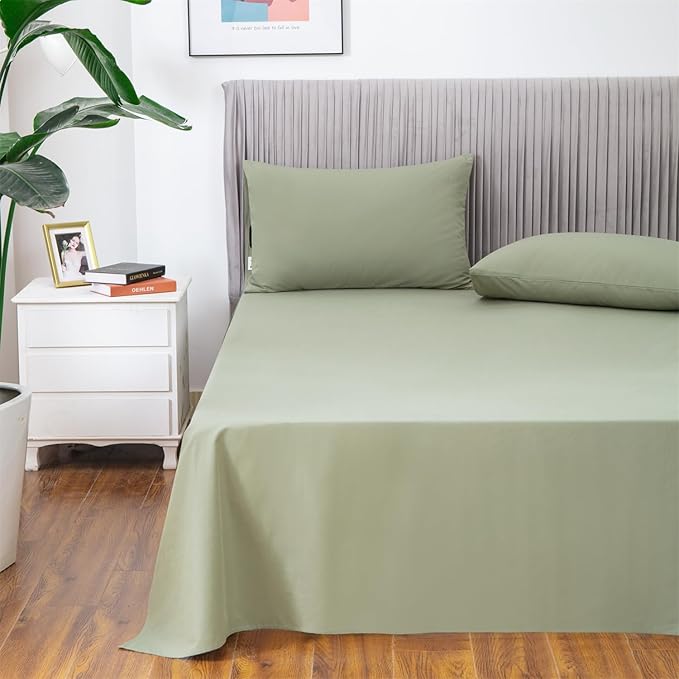 Grounding Sheets Cali-King Size, Organic Cotton + Silver Yarn, Conductive Earthing Flat Sheets for Better Sleep