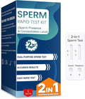 Sperm Check Fertility – 2-in-1 At-Home Semen Analysis Test for Men, Simple One-Step Check, Reliable Indicator for Fertility & Conception Readiness