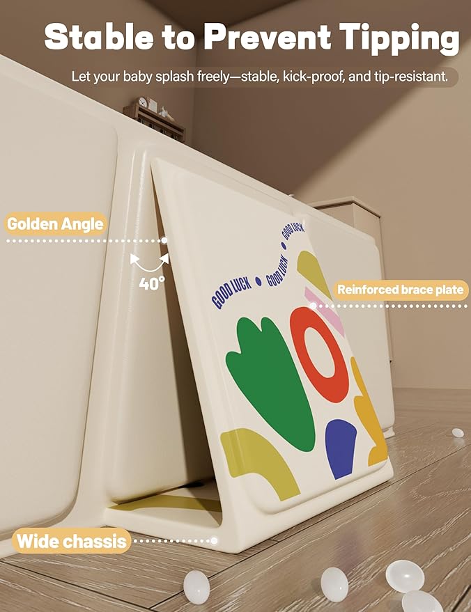 Portable Bathtub Collapsible Bath Tub - Non-Slip Base Cat Dog Bathtubs Wash Shower Basin (White)