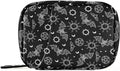 Travel Pill Organizer Bag Weekly Pill Organizer Case Bats Moons and Stars Portable Small Daily Pill Boxes for Vitamin Fish Oils Supplement Holder with Zipper Compact Size