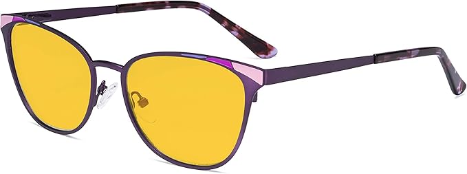 Eyekepper Blue Light Filter Glasses for Women- Butterfly Design Computer Eyegalsses with Transparent Blue Lens