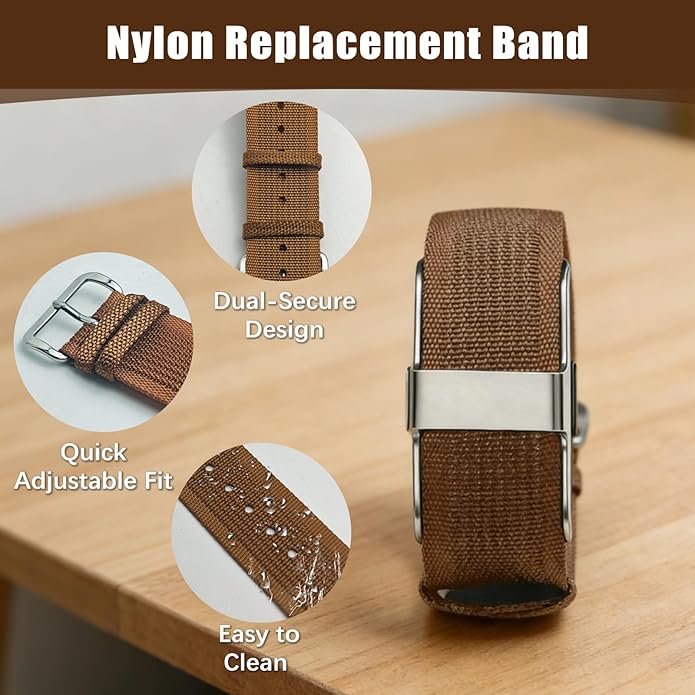 Nylon Loop Compatible with Hume Band, Nylon Replacement Strap, Soft Adjustable Breathable Sport Wristband for Fitness Tracker