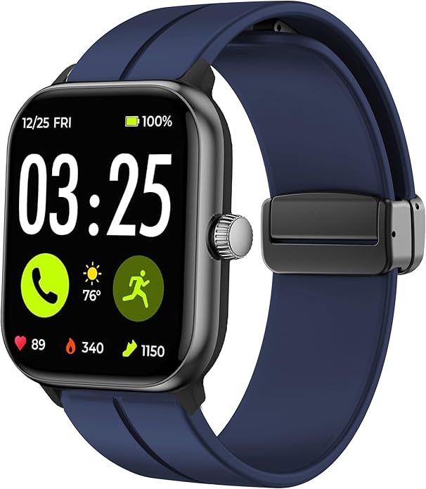 Lamshaw Compatible with Spade & Co Health Smartwatch 4 bands, Soft Silicone Sport Wristband Replacement Straps Compatible with Spade & Co Health Smartwatch 4 1.85 Inches