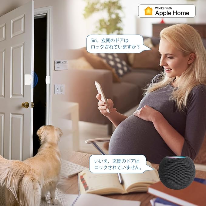 Onvis Smart Door & Window Sensor, Thread-Enabled HomeKit Contact Sensor, Bluetooth Wireless Low Energy , Home Automation, No Hub Required
