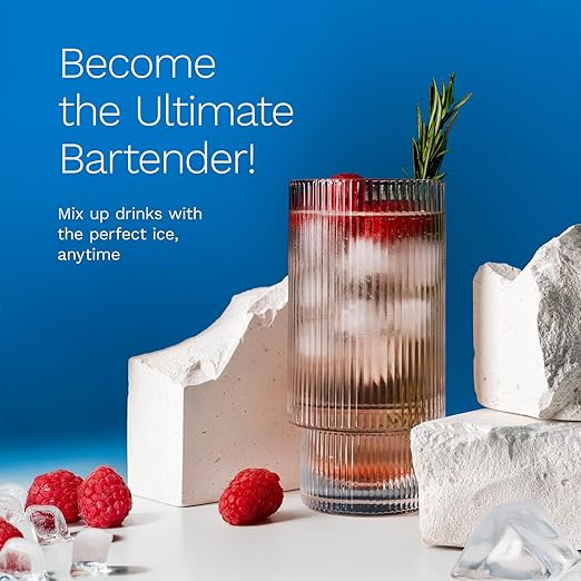 hOmeLabs Countertop Ice Maker – 9 Ice Cubes in Just 6 Minutes, 26lbs in 24Hrs, 2 Ice Sizes, Self-Cleaning, Includes Ice Scoop & 5 Ice Bags, Black Portable Ice Maker for Home/Kitchen/Bar/Dorm/RV