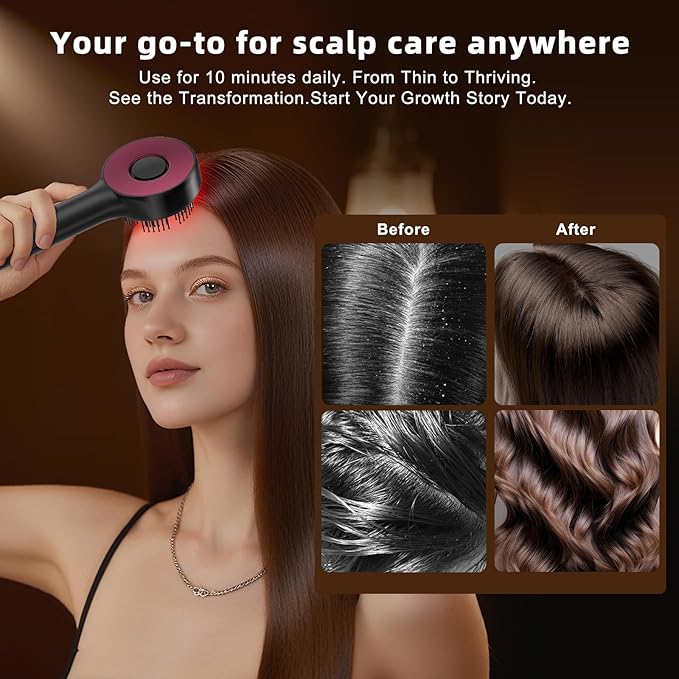 3 in 1 Scalp Massager for Hair Care, Head Massager Oil Applicator, IPX7 Waterproof Scalp Brush for Massage, Home Use