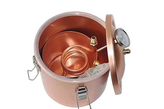 Kingsunshine 1.5 Gallon Pure Copper Boiler Pot Alembic Still Wine Alcohol Water Distiller