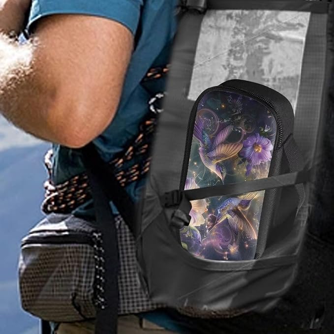 Hummingbird Bright Flowers Diabetic Supplies Storage Bag Portable Glucose Meter Carrying Case Insulin Pen Travel Carrying Case for Glucose Meters Diabetes Testing Kit