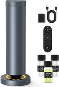 Waterless Diffuser with 108ML Essential Oils, Covers 1000 Sq Ft, Diffusers for Home Hotel, Adjustable Mist & Timer, Scent Diffuser Starter Kit with Night Light, Corded Electric,Grey