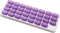 Monthly 31 compartments Pill Organizer Day Pill Organizer for Medicine Vitamin Holder Container (Purple)