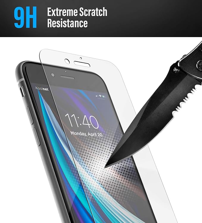 magglass iPhone SE Matte Screen Protector - Anti Glare, Fingerprint Resistant Tempered Glass (SE 2022 3rd Gen/SE 2020) (Matte)
