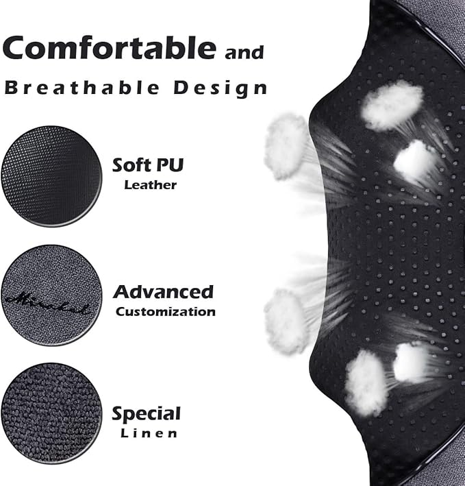 Mirakel Neck Massager for Pain Relief Deep Tissue, Shiatsu Shoulder & Back Massager with Heat, Electric Kneading Whole Body Massage - Mothers Day Gifts for Mom, Wife, Women, Dad, Men (NOT Cordless)