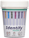 Identify Health Drug Screen Test | 50 Pack | 12 Panel CLIA Waived Instant Urine Marijuana Drug Test Cup for AMP,BAR,BUP,BZO,COC,MDMA,MET,MTD,MOP|OPI,OXY,PCP,THC