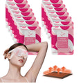 Steam Eye Mask for Dry Eyes, Self Heated Sleep Eye Mask Disposable Warm Compress for Eyes, Relieves Dry Eye Eye Strain, Dark Circles, Puffiness,Microgroove (Rose, Medium)