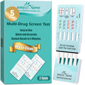 Easy@Home 5 Panel Urine Drug Test Kit, Testing THC/Marijuana, AMP, BZO, COC, OPI 2000, at Home All Drugs Screening Tests, #EDOAP-754 2 Pack