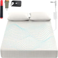 Grounding Sheets King, 90% Organic Cotton+ 10% Pure Silver Fiber,Grounded Bed Sheet Kit, Deep Pocket Grounded Bed Sheet, Relieves Pain - Used for Healthy Sleep Therapy (White, Queen)