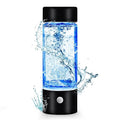 SHINKAI Hydrogen Water Bottle 450ml Portable Hydrogen Ionizer with SPE/PEM Technology, Rechargeable Hydrogen Rich Water Generator for Home, Office, Travel & Gym (Black)