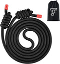 Flow Rope Exercise Jump Rope For Fitness, Working Out, Flow with 9 Ft Adjustable Double Woven Workout Rope For Men, Women, Beginners' Training – Indoor & Outdoor Cardio