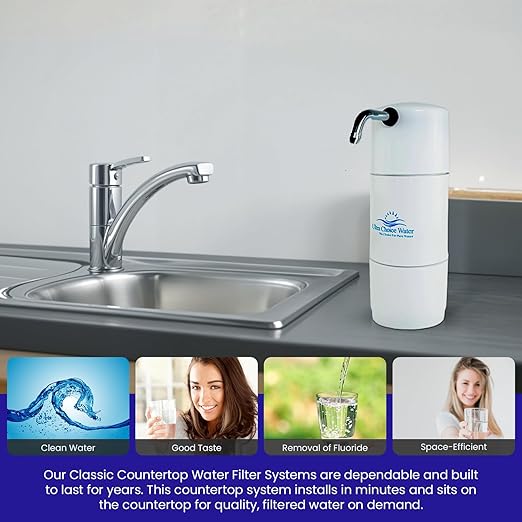 Classic Countertop Water Filter System, Smart Plus (30,000 Gallons, White)