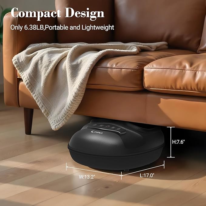 FSA Foot Massager with Heat - HSA Eligible, Feet Massager for Plantar Fasciitis & Neuropathy, Shiatsu Deep Kneading for Foot Pain Relief, Gifts for Women Mom