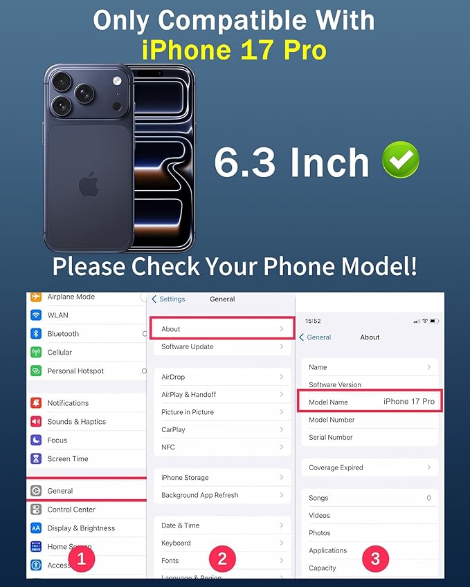 2 Pack Privacy Screen Protector for iPhone 17 Pro Gradient Colorful for iPhone17 Pro Tempered Glass Anti-Spy Full Coverage Easy Installation Frame Anti-Scratch (6.3 inch Blue)