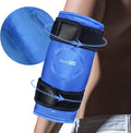 SuzziPad Elbow Ice Pack Wrap – Wearable Cold Compression Sleeve for Elbow & Forearm, Reusable Ice Pack for Tennis & Golf Recovery, Blue
