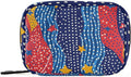 Dotted July 4th Stars Travel Pill Organizer Case Box Container Weekly Portable Vitamin Medicine Holder Storage Bag with Zipper Removable