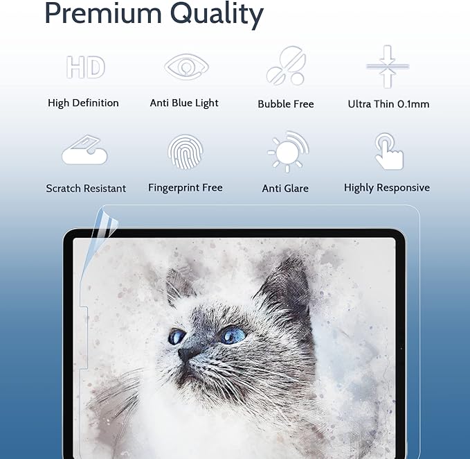 IPROKKO 2 Pack Anti Blue Light Screen Protector Compatible with iPad 9/8/7 Generation (10.2-Inch, 2021/2020/2019 Model),iPad 10.2 Inch HD Clarity iPad Matte Eyes Protection, Anti Glare and Bubble Free