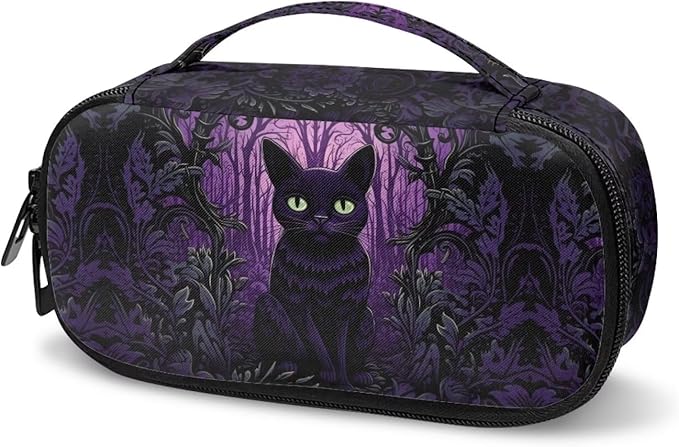 Halloween Cat Insulin Cooler Travel Case Diabetic Medication Insulated Cool Organizer for Insulin Pen and Other Diabetic Supplies, for The Daily Life and Trip