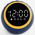 White Noise Sound Machine with Clock: Alarm Clocks, 30 Soothing Sounds, 10 Soft Wake-Up Sounds, 32 Adjustable Volume & Timer, Memory Function - Ideal for Bedrooms Use (Blue)