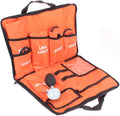 Dixie EMS Aneroid Sphygmomanometer Kit, Manual Blood Pressure Monitor Set with 5 Cuffs for Infant, Child, Adult, Large Adult, Thigh, & Carrying Case - Orange