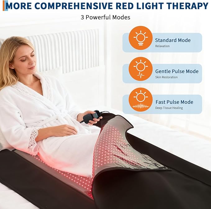Red Light Therapy Sleeping Bag, 2680 LEDs Full Body Red Infrared Light Therapy Device, Home Use for Deep Tissue Treatment, Skin Rejuvenation, Muscle Recovery, and Pain Relief