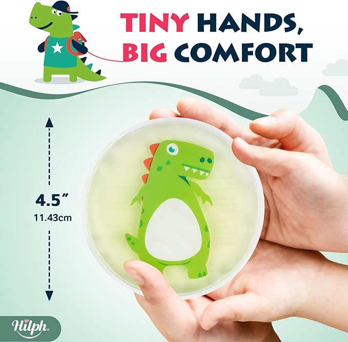 Hilph Kids Ice Packs for Boo Boos - FSA Eligible HSA, 3 Pack Gel Ice Packs for Toddlers & Children Injuries Reusable, Soft Small Hot & Cold Pack for Bumps, Bruises, Fever, Get Well Gifts