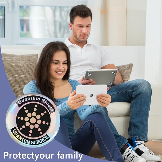 8 Pieces of Cell Phone Protection Neutralizers Stickers, Blockers Equipment Stickers for All Phones Tablets Laptops Computer WiFi All Devices Silvery