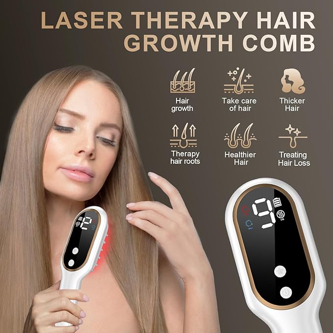 Laser Hair Growth Comb, White