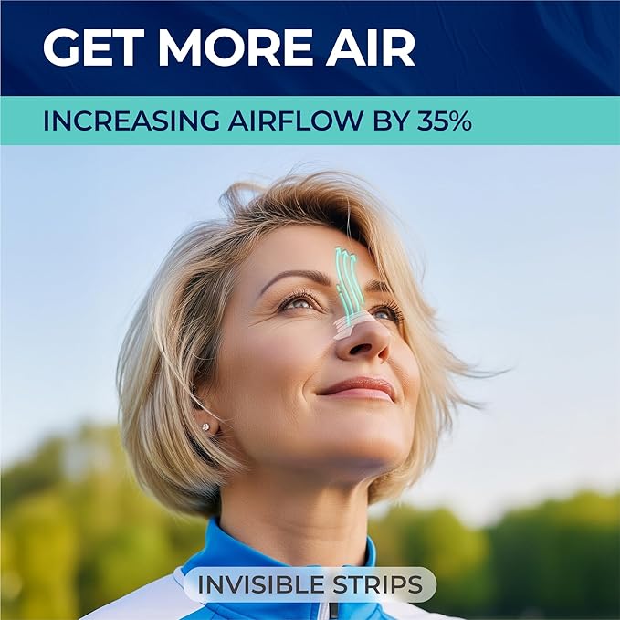 Peace&Quiet PQ Nasal Strips - 40 Nasal Strips for Sleeping, Transparent