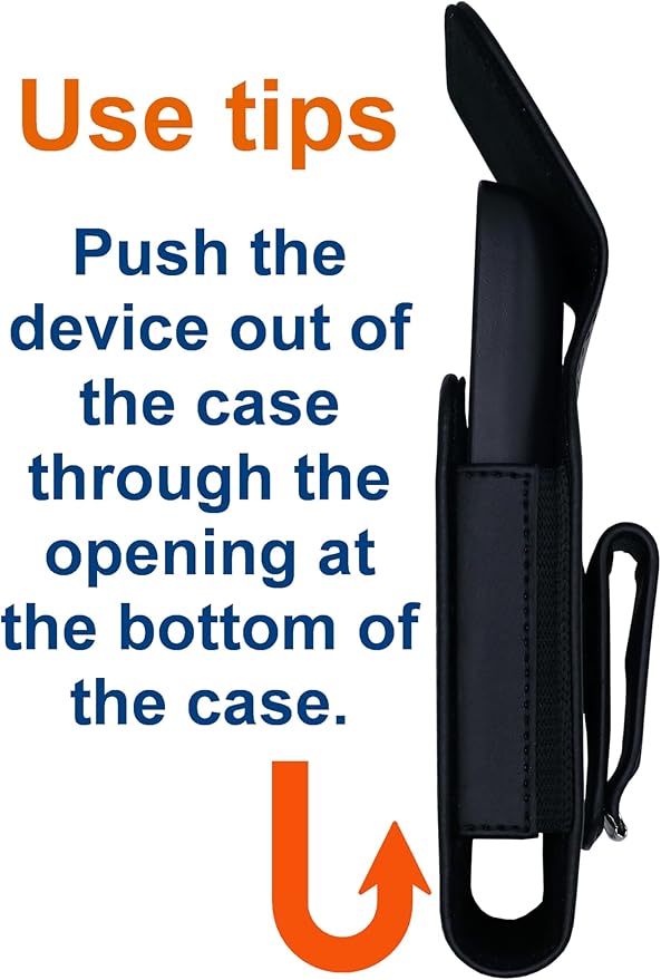 Premium Holster with Belt Clip for Freestyle Libre 3/ Freestyle Libre 2 (Continuous Glucose Monitor) (Black/VERTICAL1)