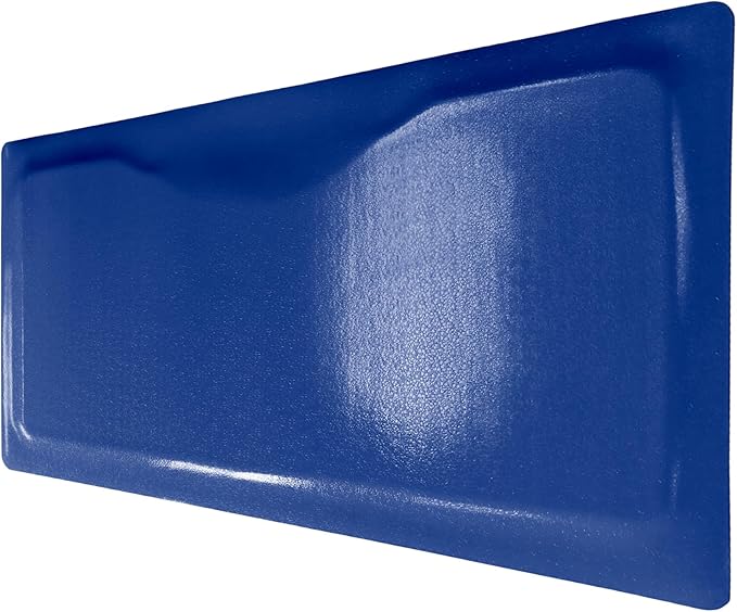 Rhino Mats, Rhino Hide Salon Mat, Non-Slip Standing Cushioned Comfort Anti-Fatigue Mat for Salon, Barbershop, or Spa (Blue Rectangle, 3' x 5' x 7/8")