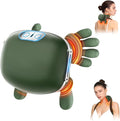 Neck Massager with Heat, Bionic Deep Tissue Shiatsu Kneading, Cordless Rechargeable Hands‑Free Wearable for Muscles, Home Office Back and Shoulder Massagers with Fingers