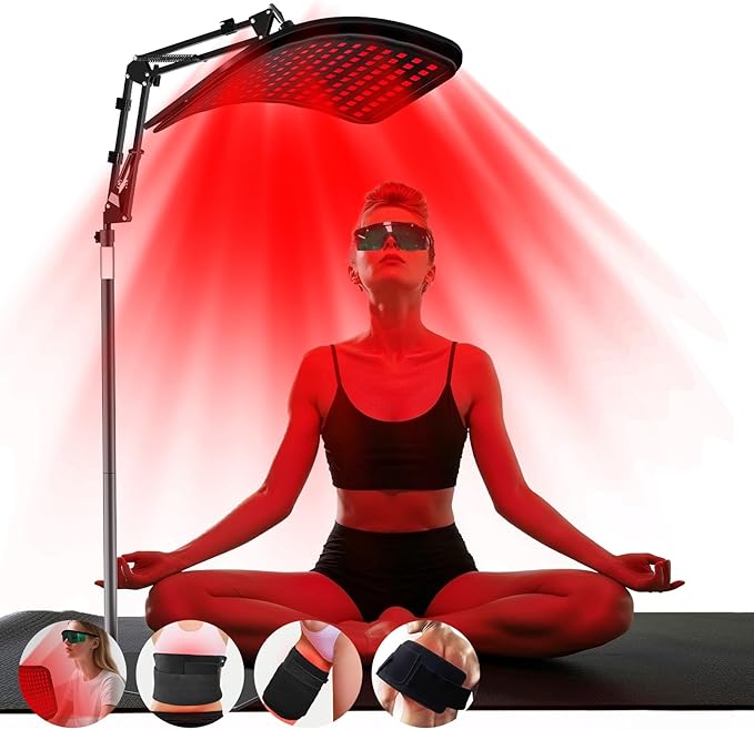 Red Light Therapy for Body，3 in 1 Multifunctional Removable Red Infrared Light Therapy Lamp, 660nm & 850nm Red Light Therapyfor Body and Face, Back, Leg, Waist with Adjustable Stand
