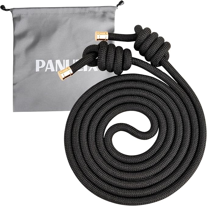 Flow Rope for Fitness High Performance Double Woven Workout Rope Adjustable Flow Jump Rope for Men Women Training Indoor Outdoor Cardio Exercise Ropes for beginner
