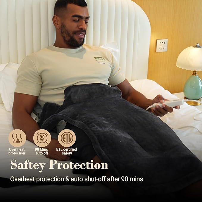 COMFIER Large Heating Pad for Back, FSA Eligible HSA Heating Pad for Neck and Shoulders and Back, Heated Neck Wrap, 3 Heat Levels & 90-Mins Auto Shut Off, Gifts for Women Men