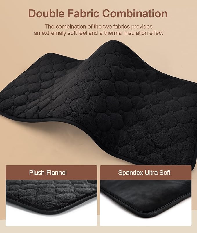 UTK 1Min Fast Heating Pad, 3X Deeper Pain Relief Far Infrared Heating Pad for Back & Cramps, 8 Heat Setting, 4H Auto Off, FSA-HSA Eligible, Adjustable Strap, Machine Washable,Valentine Gifts 12" x 24"