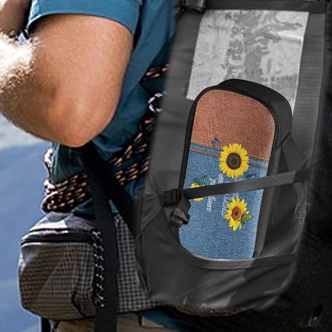 Diabetic Supplies Storage Bag, Portable Glucose Meter Carrying Case, Sunflower Butterfly Insulin Pen and Medication Travel Case for Glucose Meters, Insulin Pen, Test Strips, Lancets, Syringe